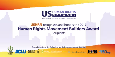 USHRN Congratulates its 2017 Human Rights Movement Builders Award Honorees