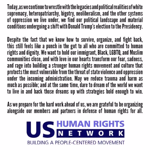 Post-Election Statement from the Coordinating Center